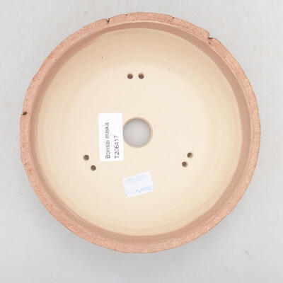 Keramik Bonsai Schüssel 16 x 16 x 7 cm, Farbe gelb rissig - 3