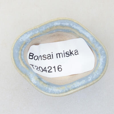 Mini Bonsai Schüssel 4 x 3 x 2 cm, Farbe blau - 3