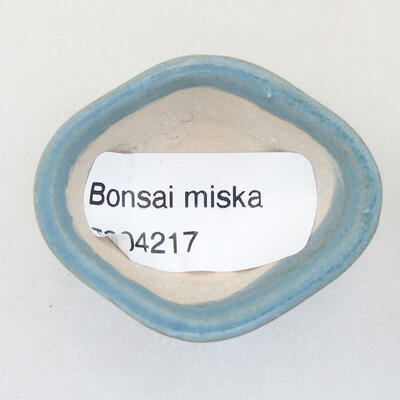 Mini Bonsai Schüssel 4 x 3 x 2 cm, Farbe blau - 3