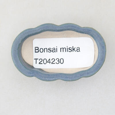 Mini Bonsai Schüssel 5 x 3 x 1,5 cm, Farbe blau - 3