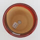 Keramik-Bonsaischale 9,5 x 9,5 x 11,5 cm, Farbe Rot - 3/3