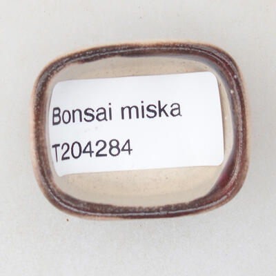 Mini Bonsai Schüssel 4 x 3 x 1,5 cm, Farbe rot - 3
