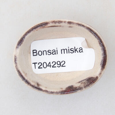 Mini Bonsai Schüssel 4 x 3 x 2 cm, Farbe rot - 3