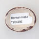 Mini Bonsai Schüssel 4 x 3 x 2 cm, Farbe rot - 3/3