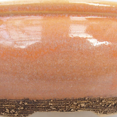 Keramik-Bonsaischale 16 x 16 x 6 cm, Farbe rosa - 3