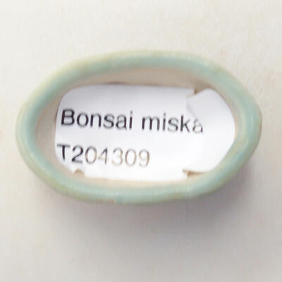 Mini Bonsai Schüssel 4 x 2,5 x 1,5 cm, Farbe grün - 3