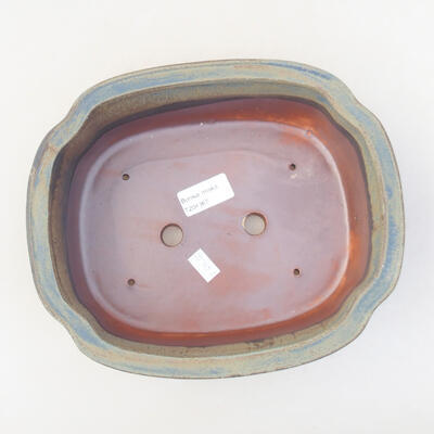 Keramische Bonsai-Schale 23 x 20 x 7 cm, Farbe grau - 3