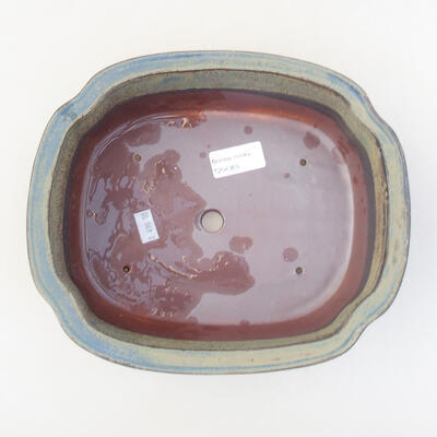Keramische Bonsai-Schale 23 x 20 x 7 cm, Farbe grau - 3