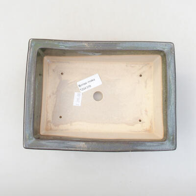 Keramische Bonsai-Schale 20,5 x 15 x 7 cm, Farbe grün - 3