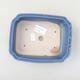 Keramische Bonsai-Schale 17 x 13,5 x 4,5 cm, Farbe blau - 3/3