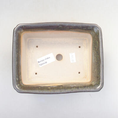 Keramische Bonsai-Schale 17,5 x 14 x 6,5 cm, Farbe grün - 3