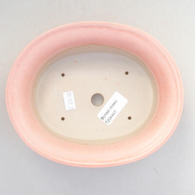 Keramische Bonsai-Schale 21,5 x 17 x 6 cm, Farbe rosa - 3