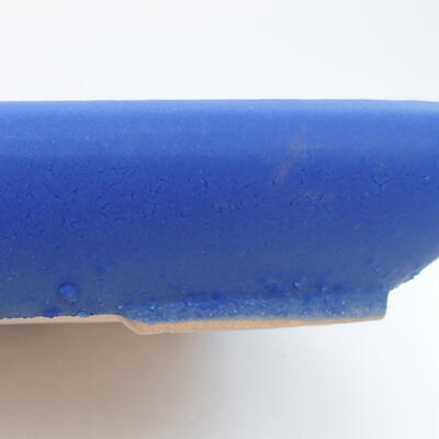 Keramik-Bonsaischale 23,5 x 17 x 4 cm, Farbe Blau - 3
