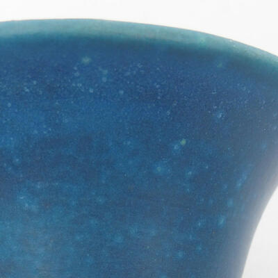Keramik-Bonsaischale 10 x 10 x 6,5 cm, Farbe Blau - 3