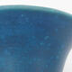 Keramik-Bonsaischale 10 x 10 x 6,5 cm, Farbe Blau - 3/3