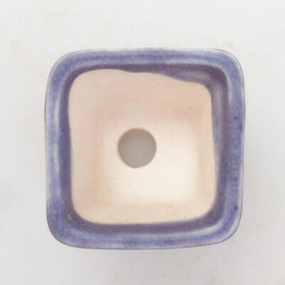 Bonsaischale aus Keramik 2,5 x 2,5 x 2,5 cm, Farbe lila - 3