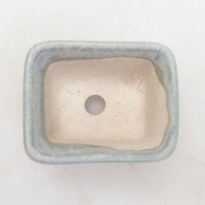 Bonsaischale aus Keramik 3 x 2,5 x 2 cm, Farbe blau - 3