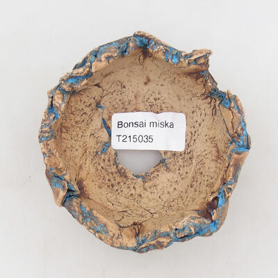 Keramikschale 9 x 8,5 x 7 cm, Farbe naturblau - 3