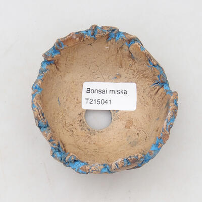 Keramikschale 9 x 8,5 x 5,5 cm, Farbe Naturblau - 3
