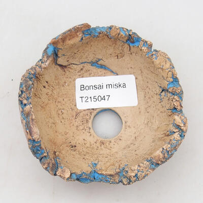 Keramikschale 9 x 8 x 5,5 cm, Farbe naturblau - 3