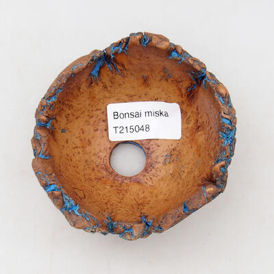 Keramikschale 9,5 x 8,5 x 5,5 cm, Farbe Naturblau - 3