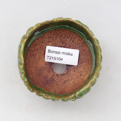 Keramikschale 8,5 x 8,5 x 6 cm, Farbe grün - 3