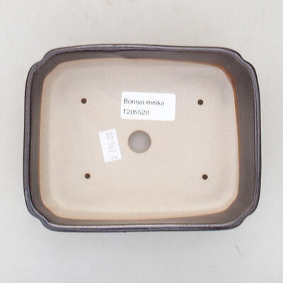 Keramische Bonsai-Schale 15 x 12 x 4 cm, Metallfarbe - 3