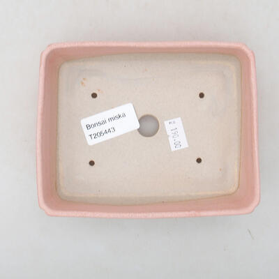 Keramische Bonsai-Schale 13,5 x 10,5 x 3,5 cm, Farbe rosa - 3