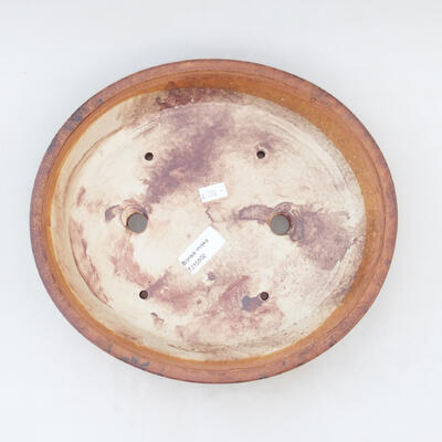 Bonsaischale aus Keramik 28 x 25 x 6 cm, Farbe braun - 3