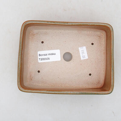 Keramische Bonsai-Schale 14,5 x 11 x 5 cm, braune Farbe - 3