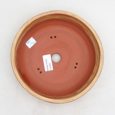 Bonsaischale aus Keramik 19,5 x 19,5 x 6 cm, Farbe rissig - 3