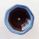 Bonsaischale aus Keramik 3,5 x 3,5 x 5 cm, Farbe blau - 3/3
