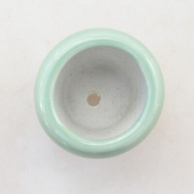 Bonsaischale aus Keramik 3,5 x 3,5 x 3,5 cm, Farbe grün - 3