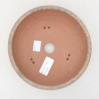 Keramische Bonsai-Schale 16 x 16 x 6,5 cm, braune Farbe - 3