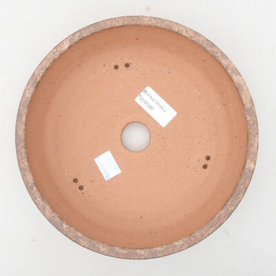 Keramische Bonsai-Schale 20 x 20 x 5 cm, Farbe braun - 3