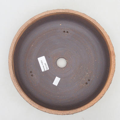Keramische Bonsai-Schale 25 x 25 x 6 cm, rissige Farbe - 3