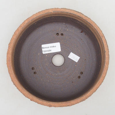 Keramische Bonsai-Schale 18 x 18 x 6,5 cm, rissige Farbe - 3