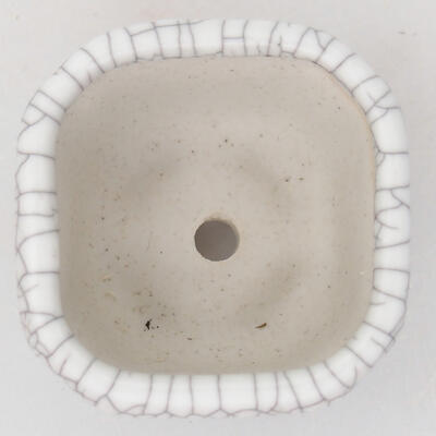 Keramik-Bonsaischale 4 x 4 x 2,5 cm, Farbe Raku - 3