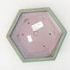 Keramische Bonsai-Schale 18 x 16 x 3,5 cm, Farbe grün - 3/3