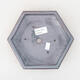 Keramische Bonsai-Schale 18 x 16 x 3,5 cm, Metallfarbe - 3/3