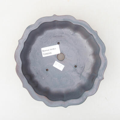 Keramische Bonsai-Schale 17 x 17 x 4,5 cm, Metallfarbe - 3
