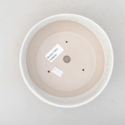 Keramische Bonsai-Schale 17 x 17 x 4,5 cm, weiße Farbe - 3