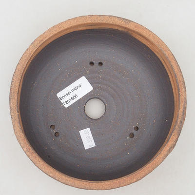 Keramische Bonsai-Schale 17 x 17 x 6,5 cm, Farbe rissig - 3