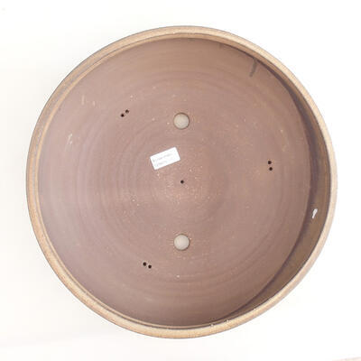Keramische Bonsai-Schale 37,5 x 37,5 x 10,5 cm, braune Farbe - 3