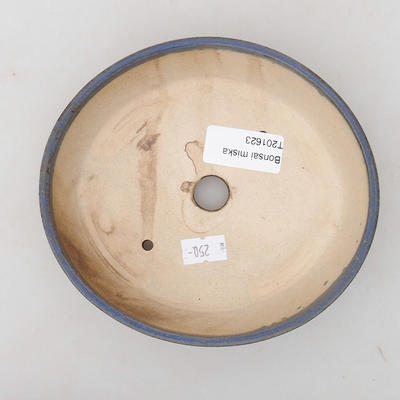 Keramische Bonsai-Schale 15 x 13,5 x 4 cm, Farbe blau - 3