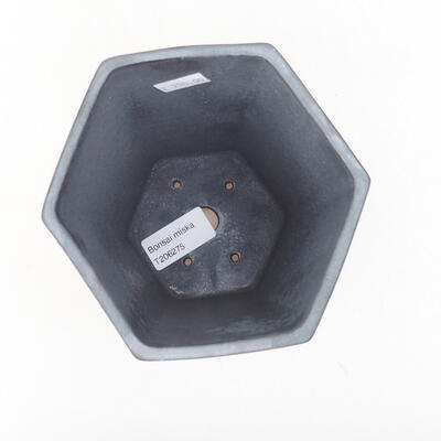 Keramische Bonsai-Schale 12 x 11,5 x 16,5 cm, Metallfarbe - 3