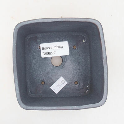 Keramische Bonsai-Schale 10 x 10 x 8 cm, Metallfarbe - 3