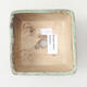 Keramische Bonsai-Schale 10 x 10 x 7 cm, Farbe grün - 3/3