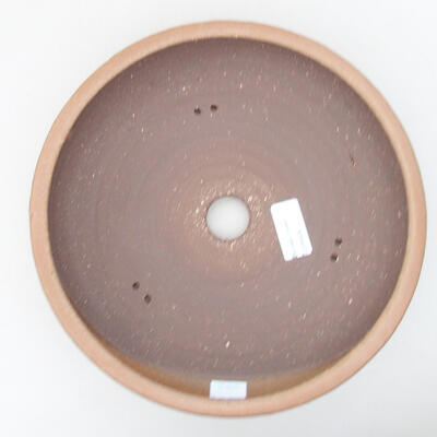 Keramik Bonsai Schüssel 24 x 24 x 6 cm, Farbe braun - 3