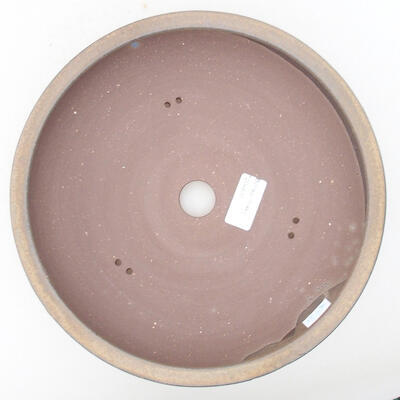 Keramik Bonsai Schüssel 24 x 24 x 6 cm, Farbe braun - 3